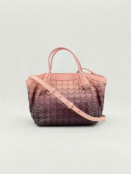 Pre - loved SERAPIAN Mini Secret Plum Mosaico Top Handle at Reems Closet