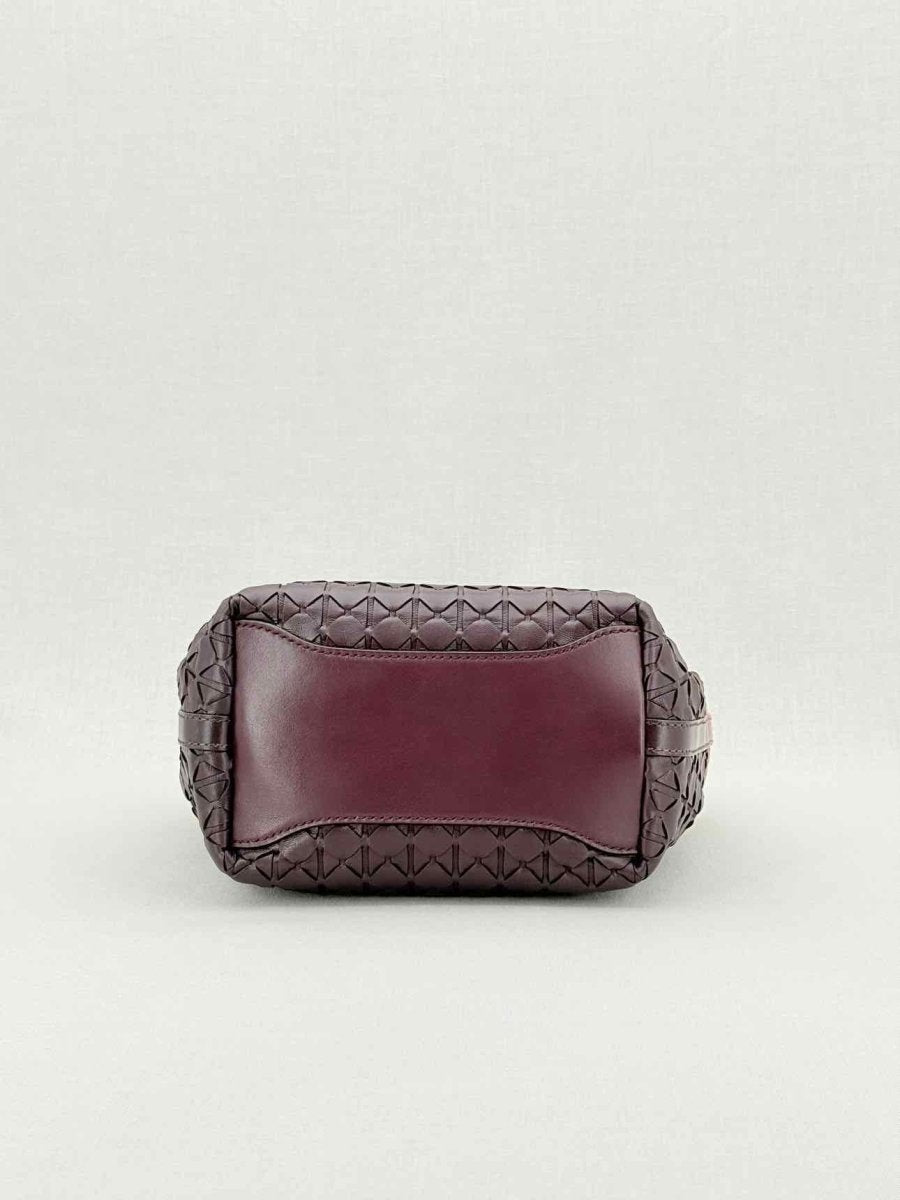 Pre - loved SERAPIAN Mini Secret Plum Mosaico Top Handle at Reems Closet