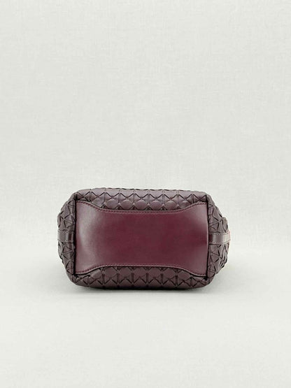 Pre - loved SERAPIAN Mini Secret Plum Mosaico Top Handle at Reems Closet