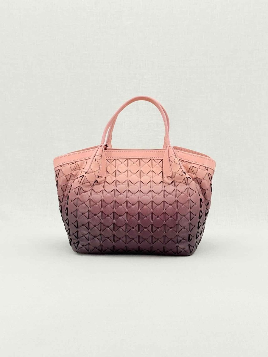 Pre - loved SERAPIAN Mini Secret Plum Mosaico Top Handle at Reems Closet