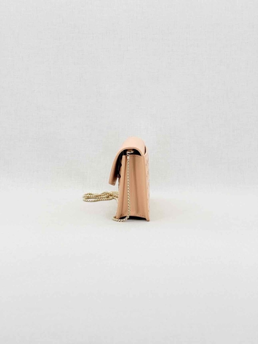 Pre - loved SERAPIAN Pochette Pink & Gold Mosaico Shoulder Bag at Reems Closet