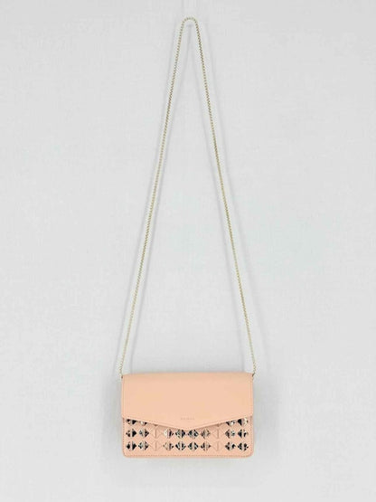 Pre - loved SERAPIAN Pochette Pink & Gold Mosaico Shoulder Bag at Reems Closet