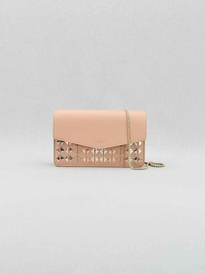 Pre - loved SERAPIAN Pochette Pink & Gold Mosaico Shoulder Bag at Reems Closet