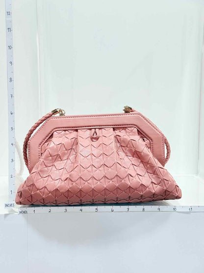 Pre - loved SERAPIAN Secret Blush Mosaico Clutch at Reems Closet