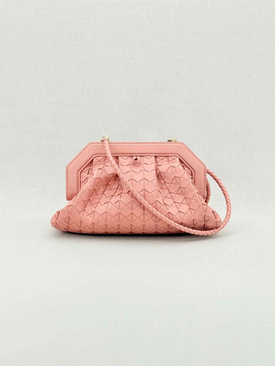 Pre - loved SERAPIAN Secret Blush Mosaico Clutch at Reems Closet