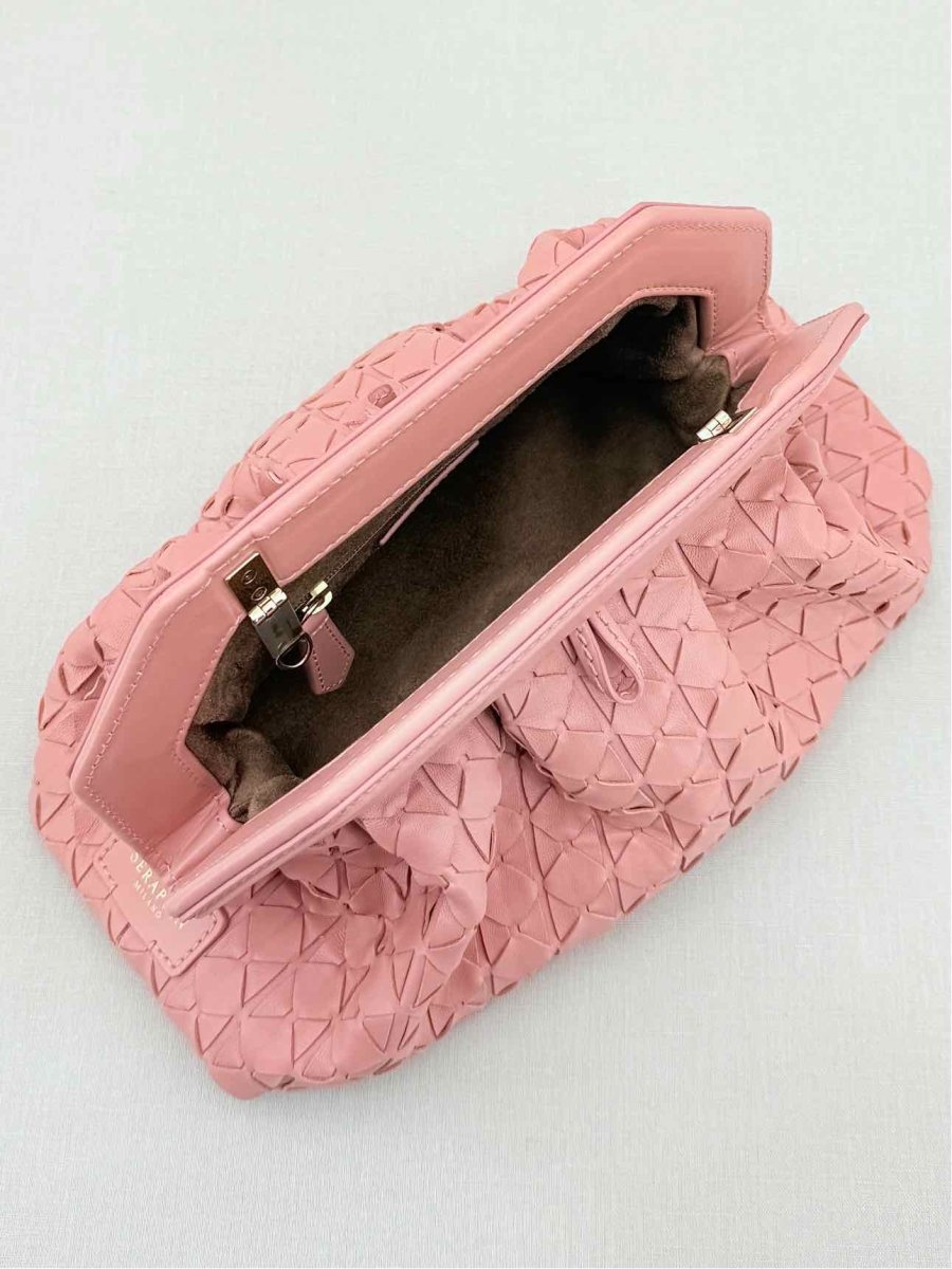 Pre - loved SERAPIAN Secret Blush Mosaico Clutch at Reems Closet