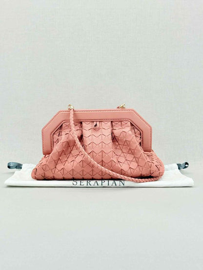 Pre - loved SERAPIAN Secret Blush Mosaico Clutch at Reems Closet