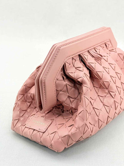 Pre - loved SERAPIAN Secret Blush Mosaico Clutch at Reems Closet