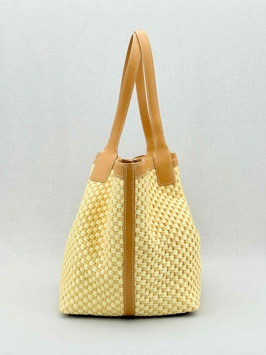 Pre - loved SERAPIAN Small Secret Natural Tote Bag at Reems Closet