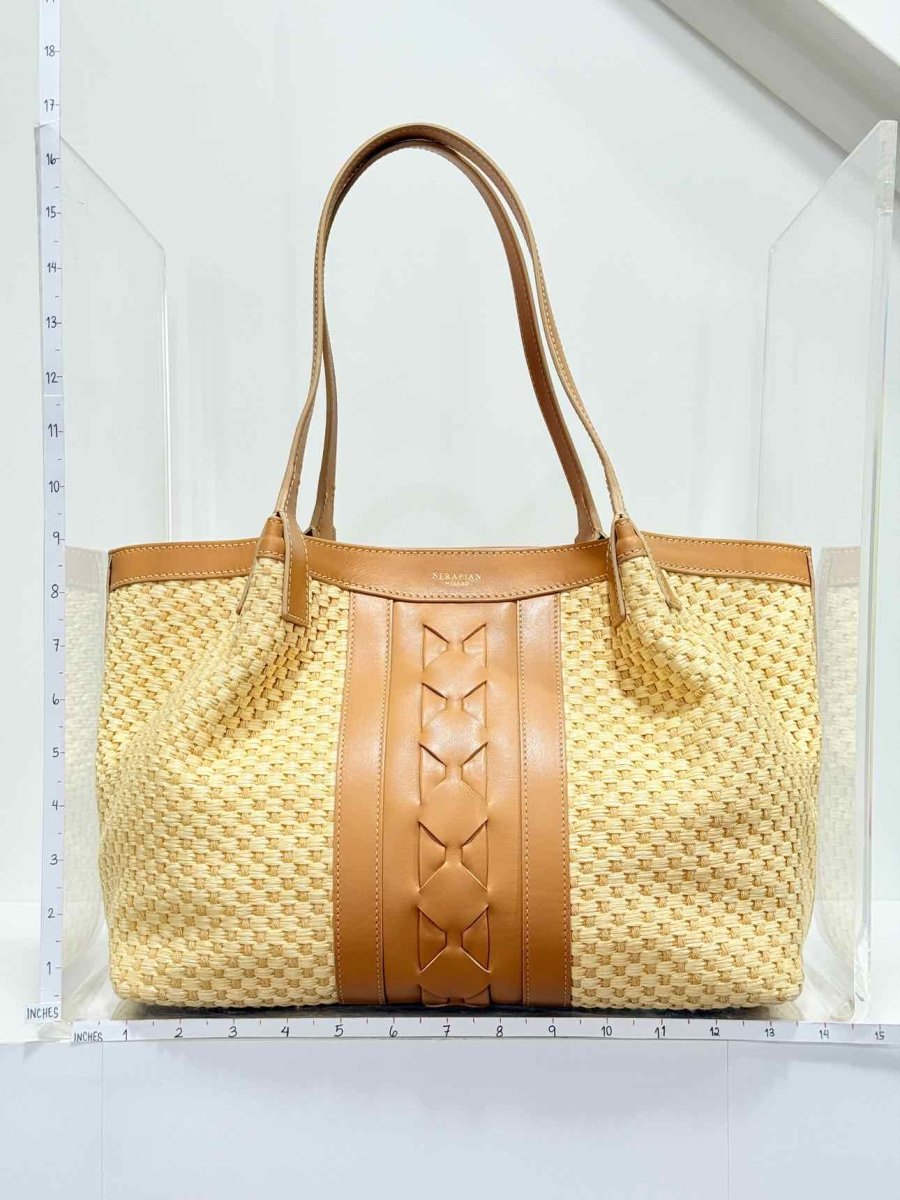 Pre - loved SERAPIAN Small Secret Natural Tote Bag at Reems Closet