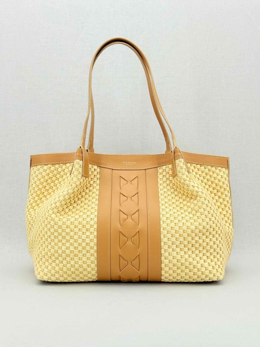 Pre - loved SERAPIAN Small Secret Natural Tote Bag at Reems Closet