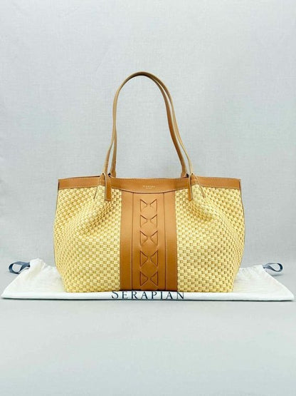 Pre - loved SERAPIAN Small Secret Natural Tote Bag at Reems Closet