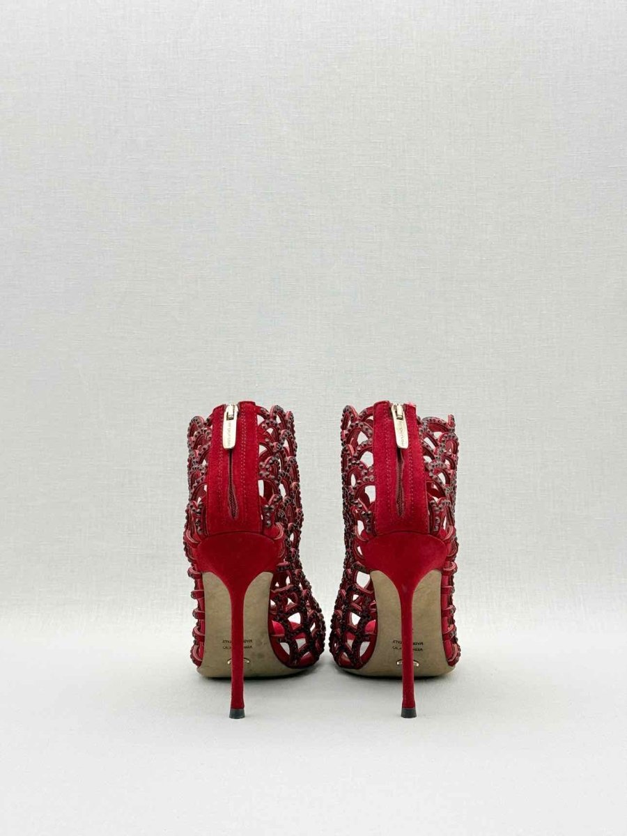 Pre - loved SERGIO ROSSI Mermaid Red Size EU 36 Heeled Sandals at Reems Closet