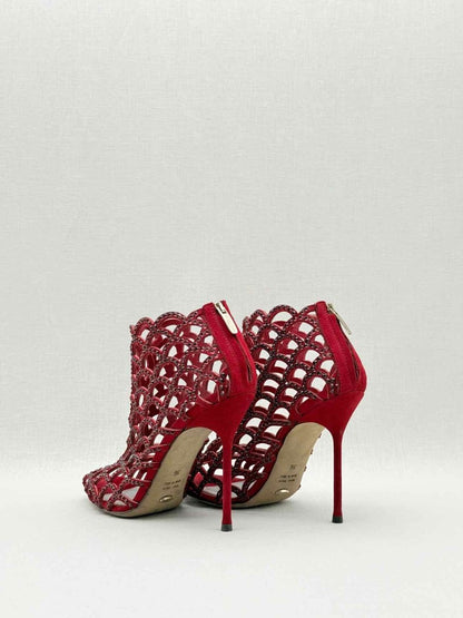 Pre - loved SERGIO ROSSI Mermaid Red Size EU 36 Heeled Sandals at Reems Closet