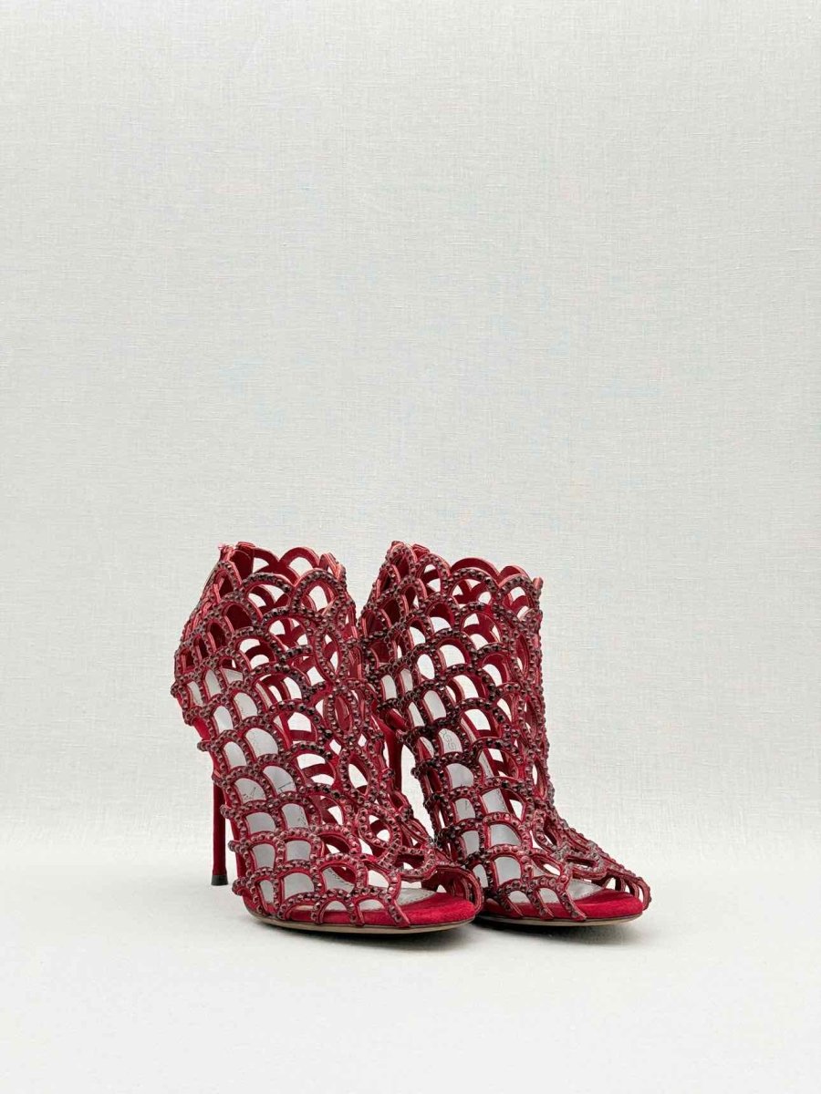 Pre - loved SERGIO ROSSI Mermaid Red Size EU 36 Heeled Sandals at Reems Closet
