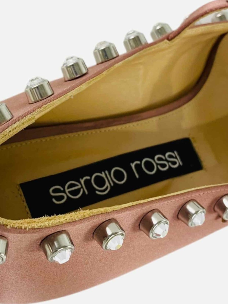 Pre - loved SERGIO ROSSI SR1 Pink Ballet Flats 40 at Reems Closet