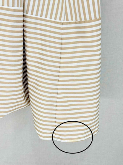 Pre-loved SERPIL Beige & White Striped Size US 6 Long Dress at Reems Closet