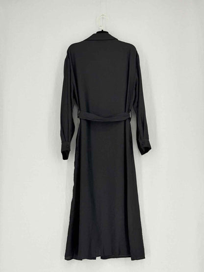 Pre - loved SERPIL Black Frilled Size US 6 Midi Dress at Reems Closet