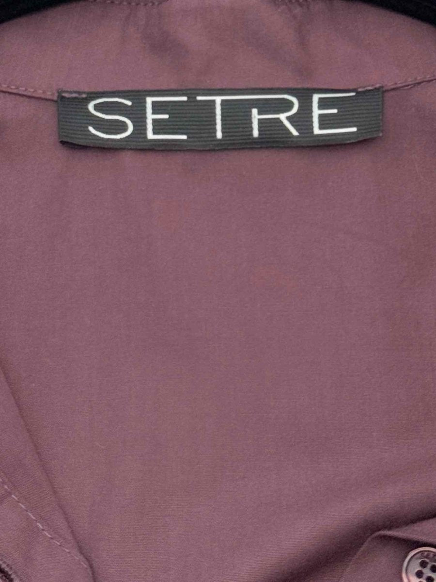 Pre - loved SETRE Burgundy Size Large Shirt at Reems Closet
