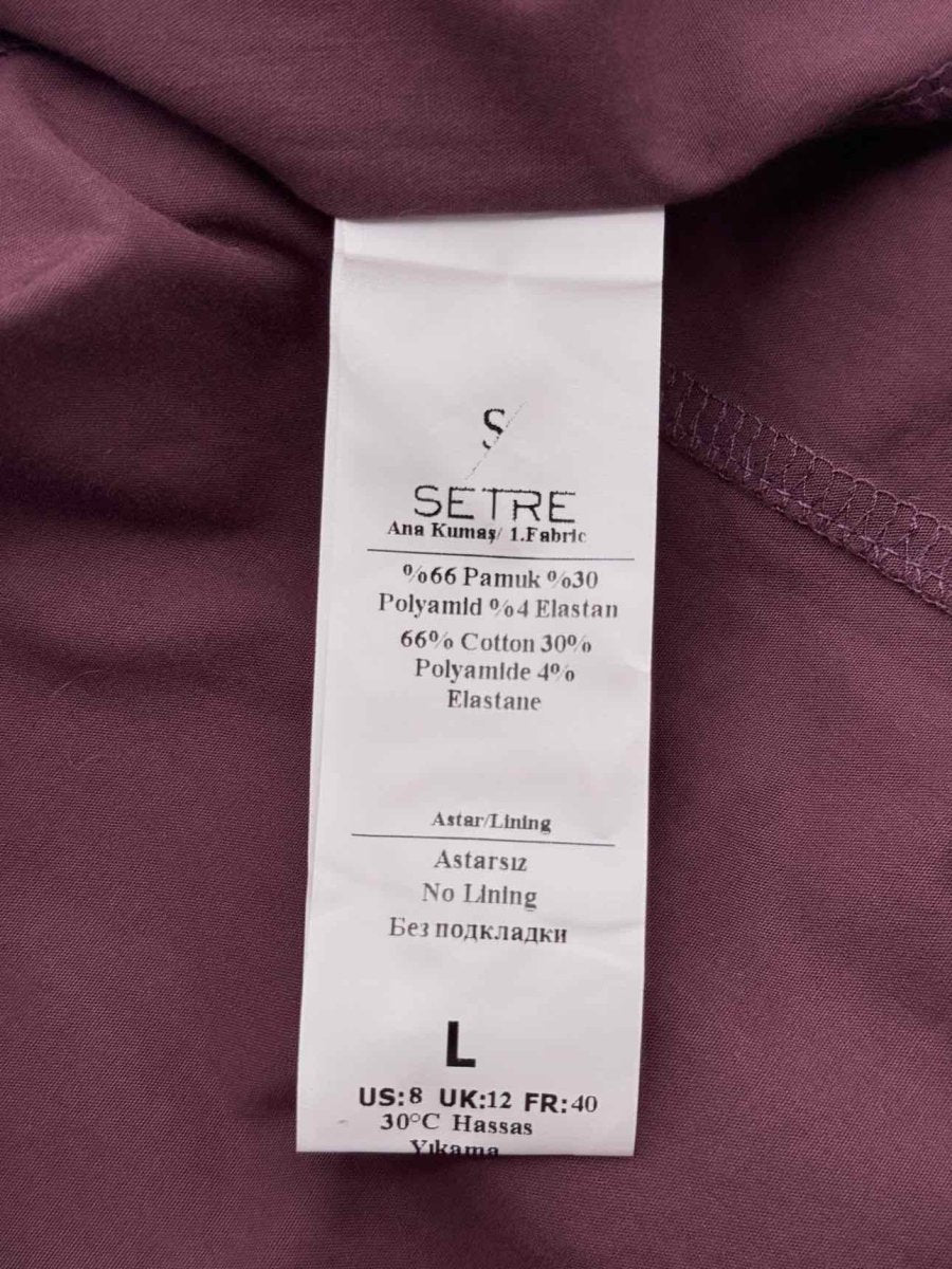 Pre - loved SETRE Burgundy Size Large Shirt at Reems Closet