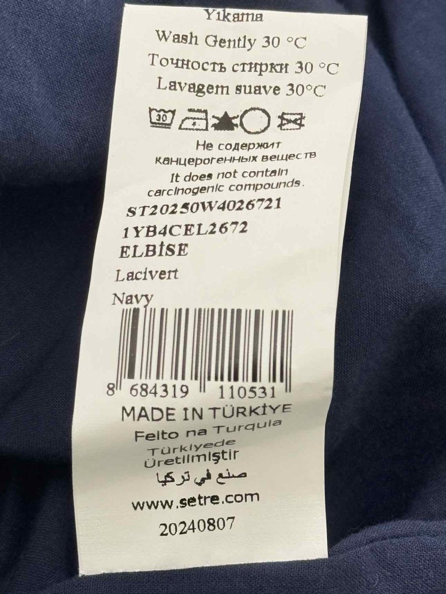 Pre - loved SETRE Navy Size US 10 Midi Dress at Reems Closet