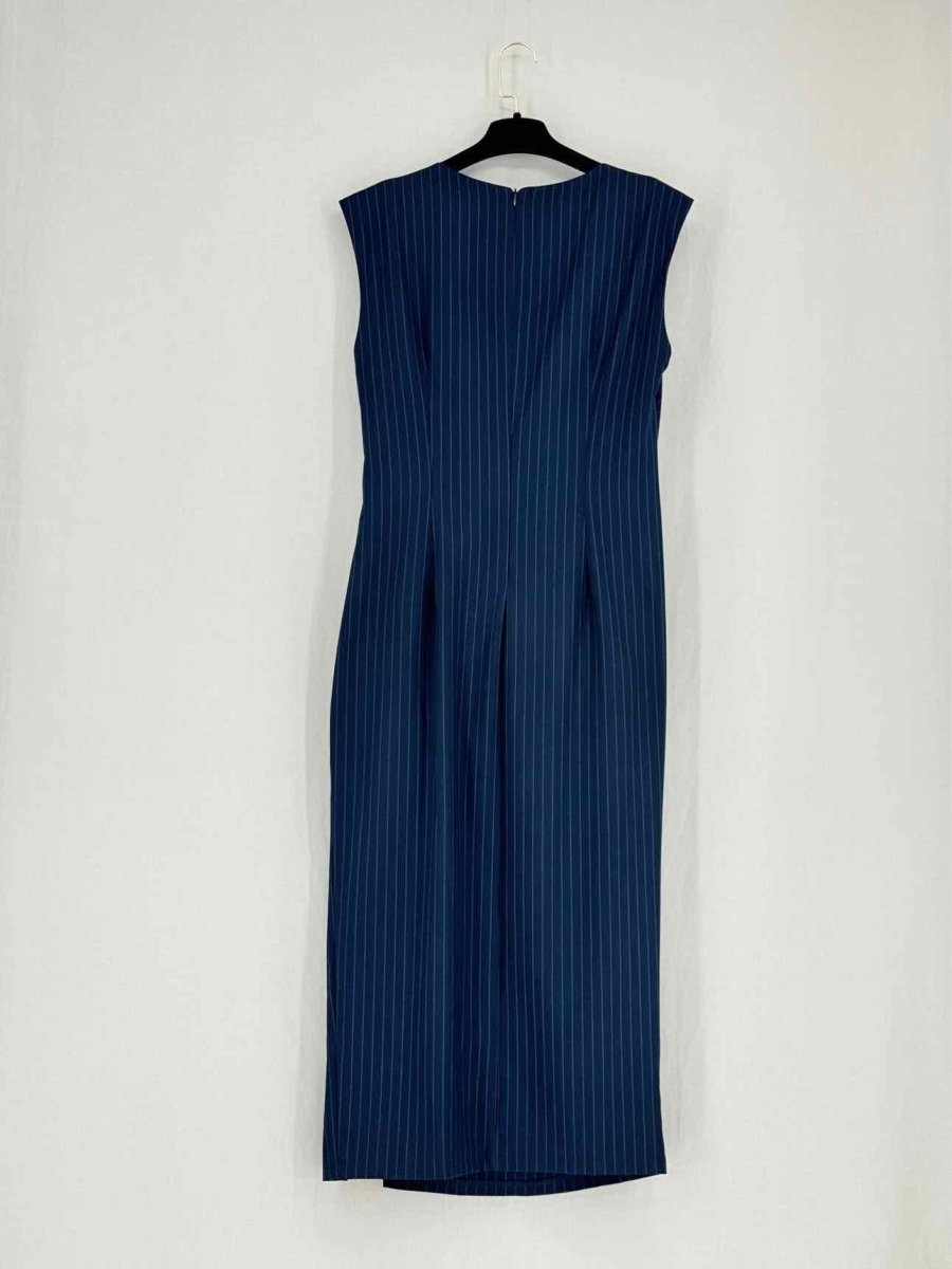 Pre - loved SETRE Navy Size US 10 Midi Dress at Reems Closet