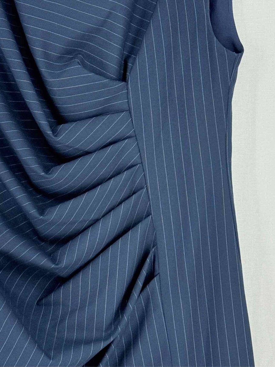 Pre - loved SETRE Navy Size US 10 Midi Dress at Reems Closet