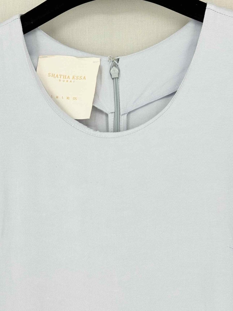 Pre - loved SHATHA ESSA Light Blue Size Medium Jumpsuit at Reems Closet