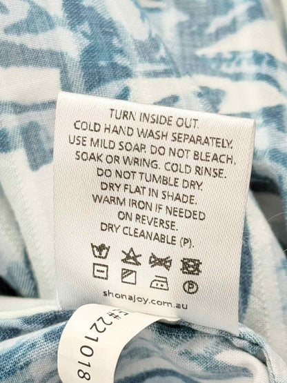 Pre - loved SHONA JOY Diana Blue & White Size US 4 Top at Reems Closet