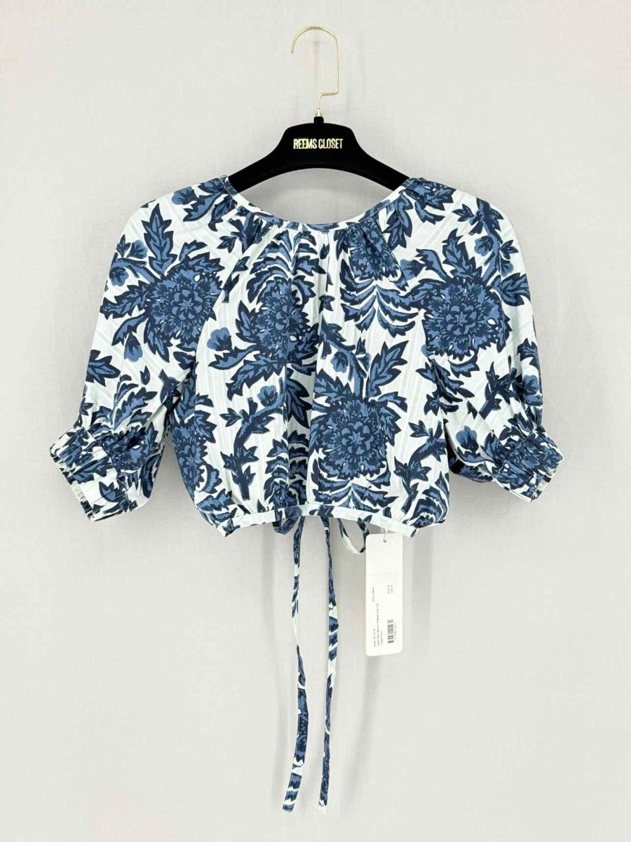 Pre - loved SHONA JOY Diana Blue & White Size US 4 Top at Reems Closet