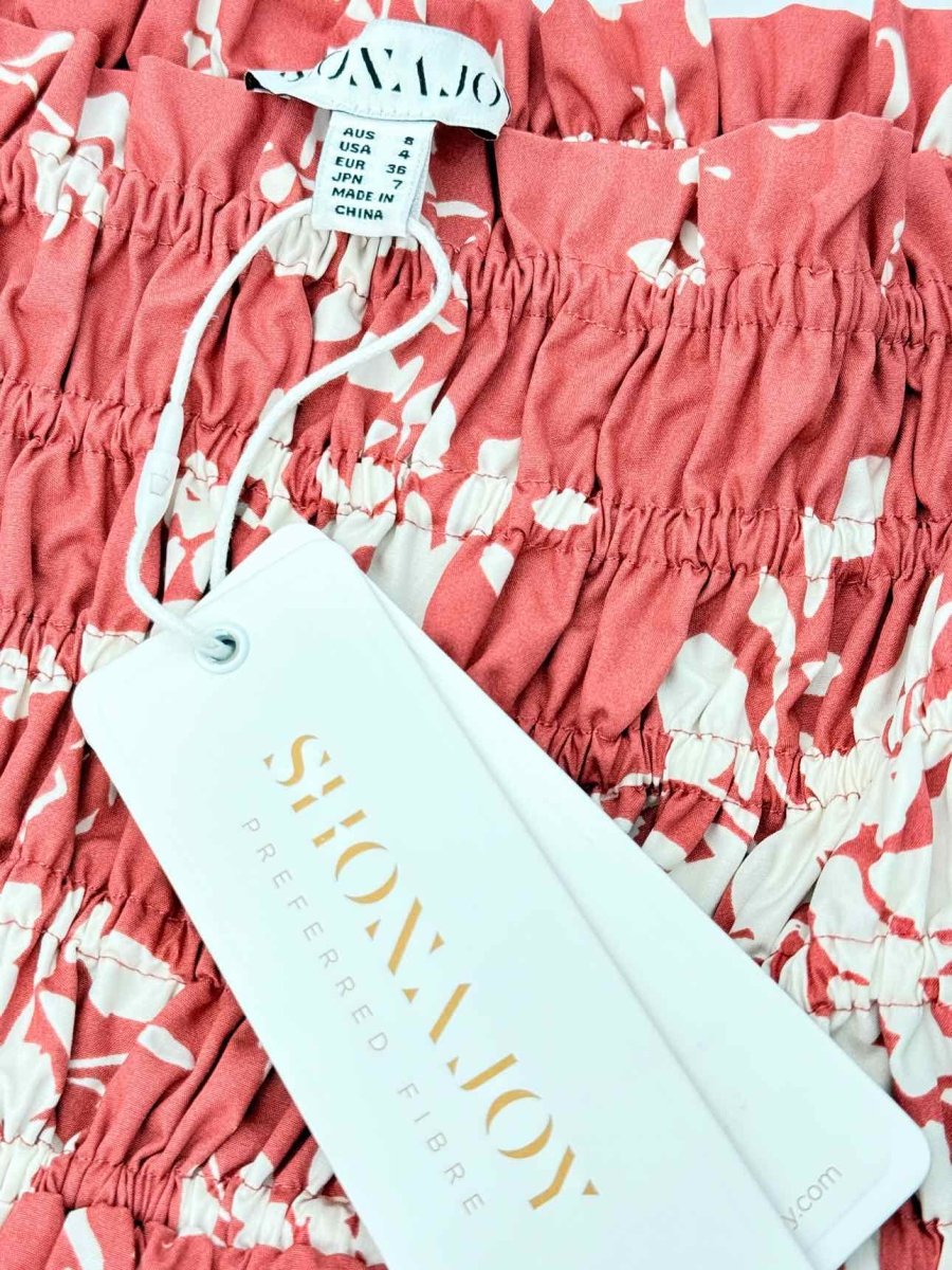 Pre - loved SHONAJOY Pink & Beige Size US 4 Short Dress at Reems Closet