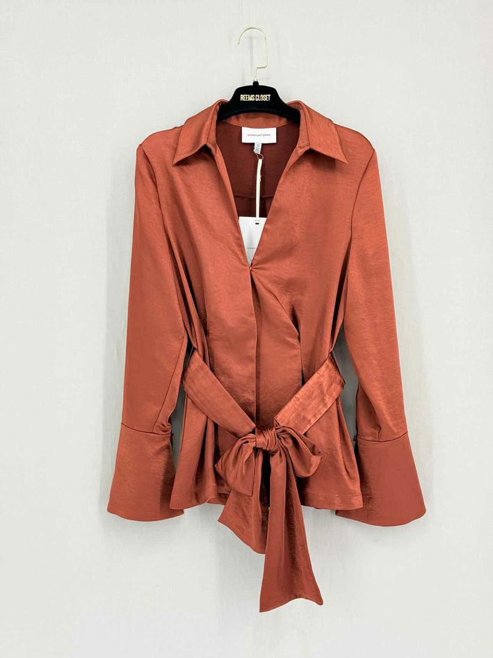 Pre-loved SIGNIFICANT OTHER Aura Brown Size US 4 Blouse at Reems Closet