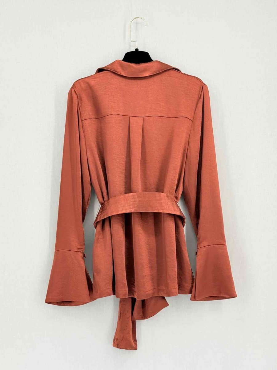 Pre-loved SIGNIFICANT OTHER Aura Brown Size US 4 Blouse at Reems Closet