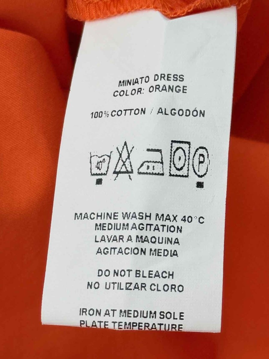 Pre - loved SILVIA TCHERASSI Orange Size Large Midi Dress at Reems Closet