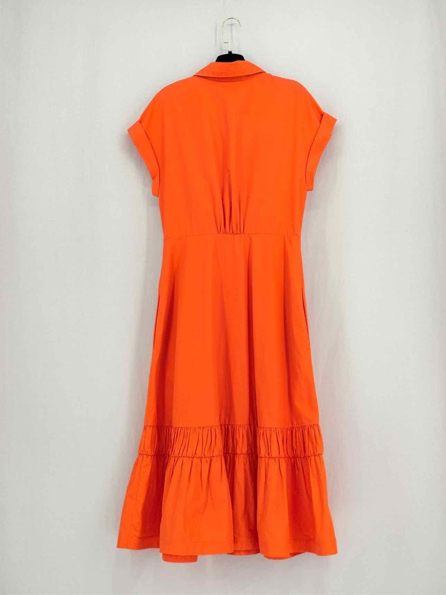 Pre - loved SILVIA TCHERASSI Orange Size Large Midi Dress at Reems Closet