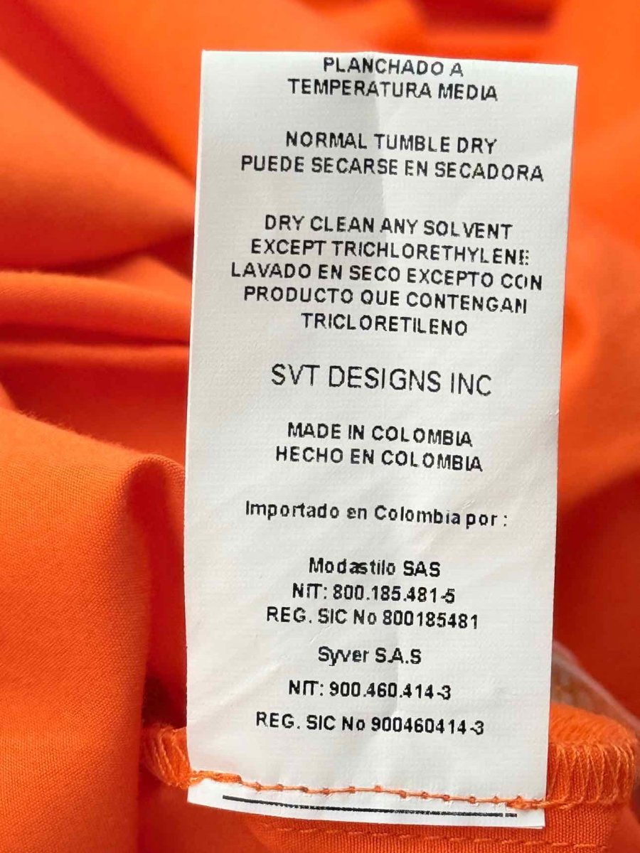 Pre - loved SILVIA TCHERASSI Orange Size Large Midi Dress at Reems Closet