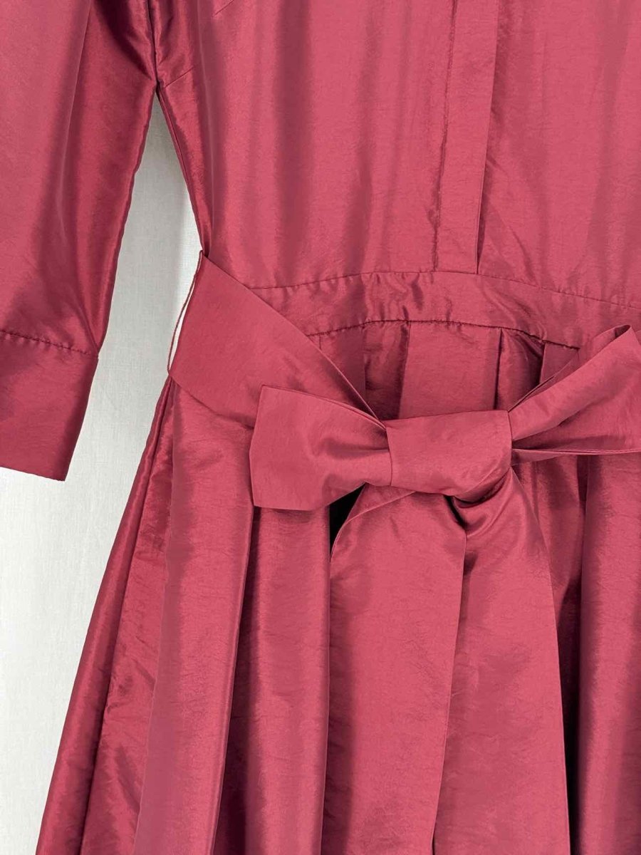 Pre - loved SIMKHAI Burgundy Size US 4 Midi Dress at Reems Closet