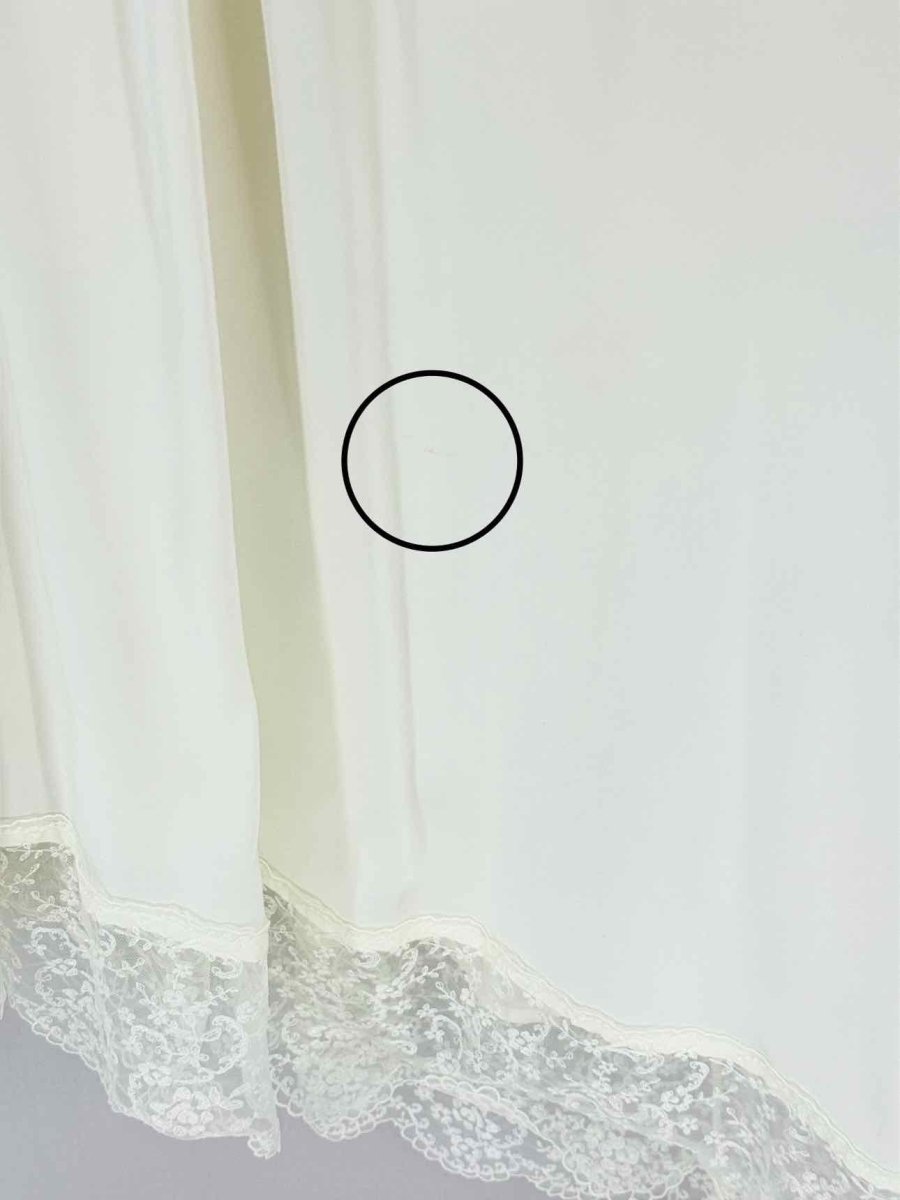 Pre - loved SIMONE ROCHA Beige & White Size Small Midi Dress at Reems Closet