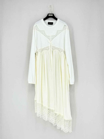Pre - loved SIMONE ROCHA Beige & White Size Small Midi Dress at Reems Closet