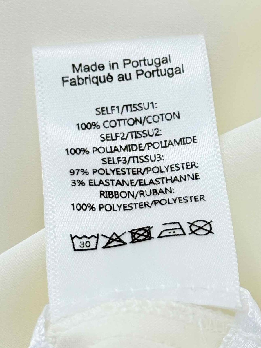 Pre - loved SIMONE ROCHA Beige & White Size Small Midi Dress at Reems Closet