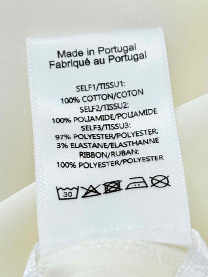 Pre - loved SIMONE ROCHA Beige & White Size Small Midi Dress at Reems Closet