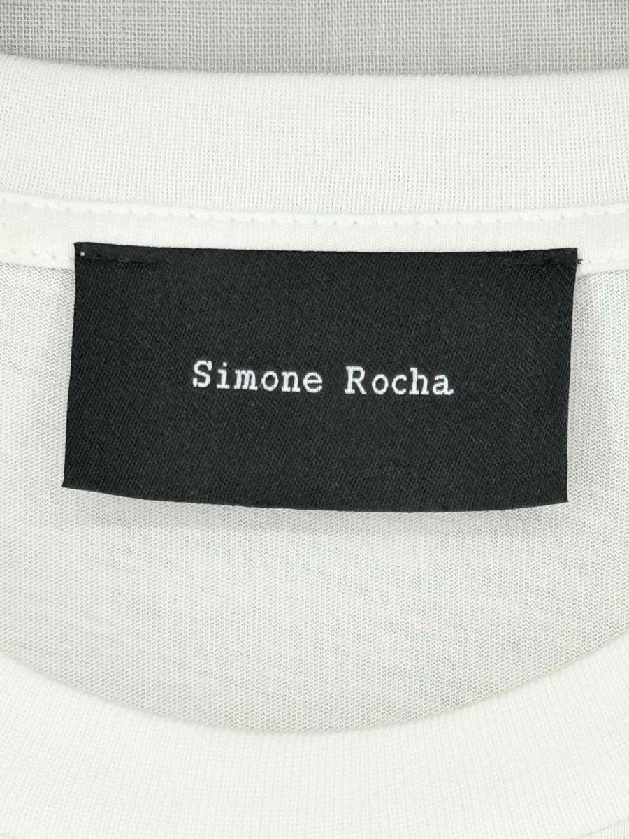 Pre - loved SIMONE ROCHA Beige & White Size Small Midi Dress at Reems Closet