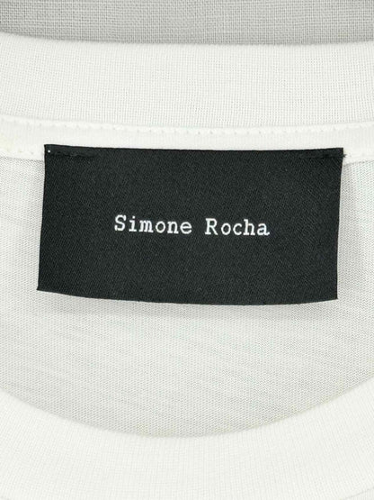 Pre - loved SIMONE ROCHA Beige & White Size Small Midi Dress at Reems Closet