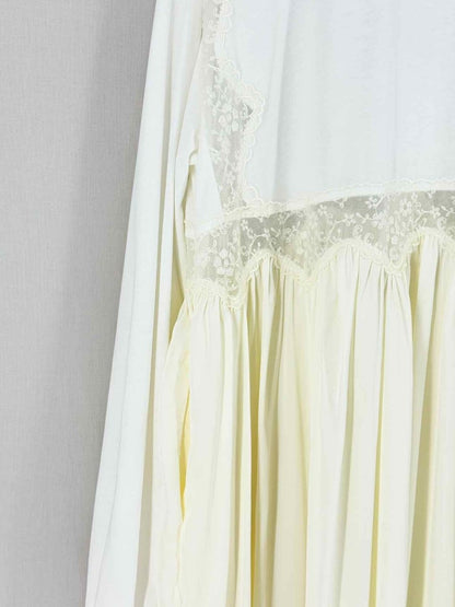 Pre - loved SIMONE ROCHA Beige & White Size Small Midi Dress at Reems Closet