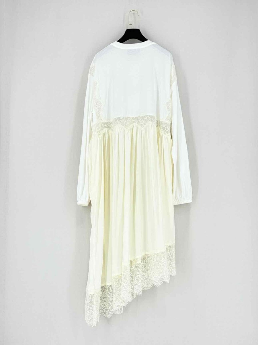 Pre - loved SIMONE ROCHA Beige & White Size Small Midi Dress at Reems Closet