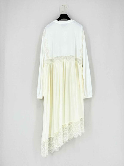 Pre - loved SIMONE ROCHA Beige & White Size Small Midi Dress at Reems Closet