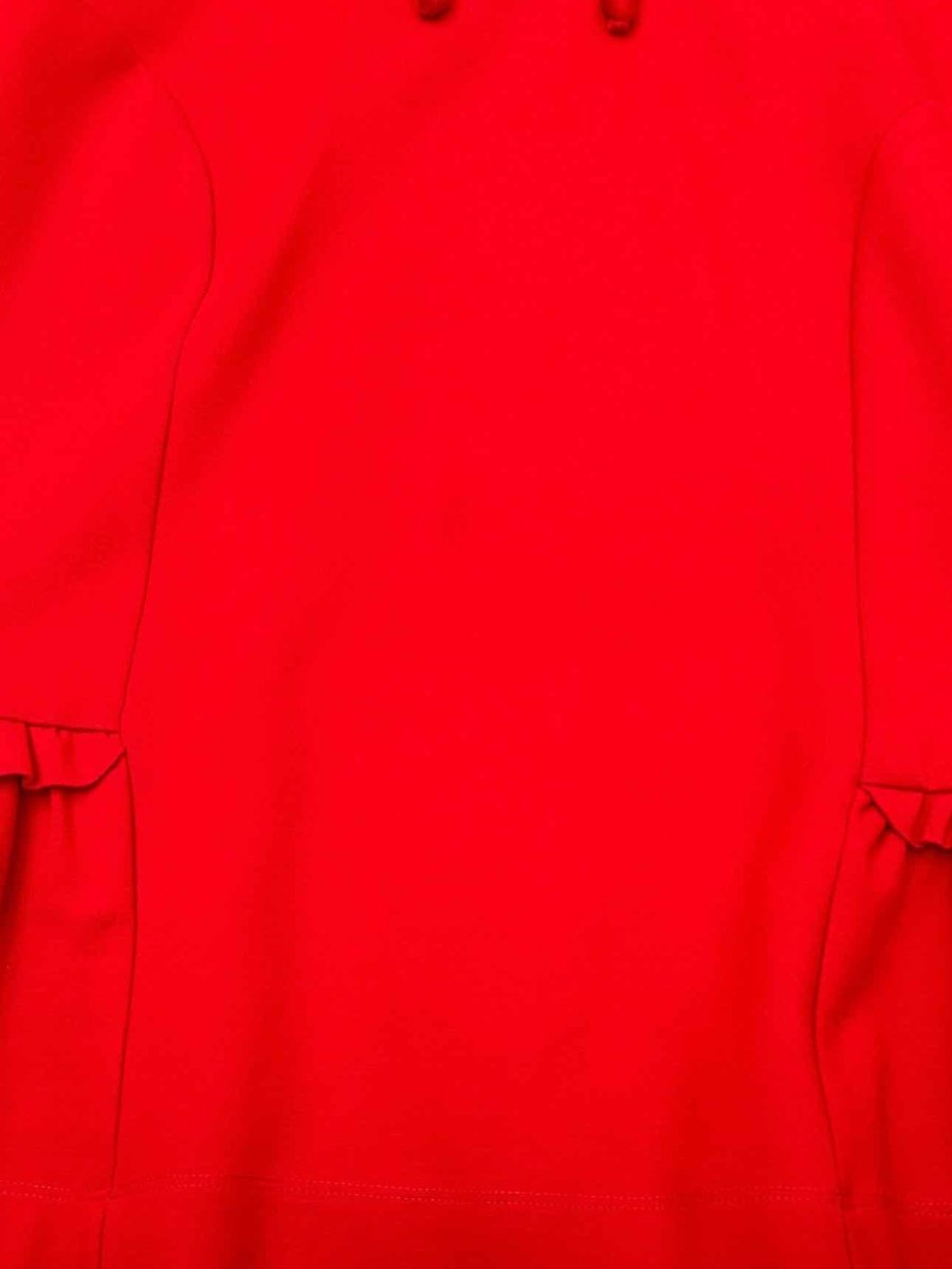 Pre - loved SIMONE ROCHA Hoodie Red Frilled Trim Top & Pants Outfit at Reems Closet