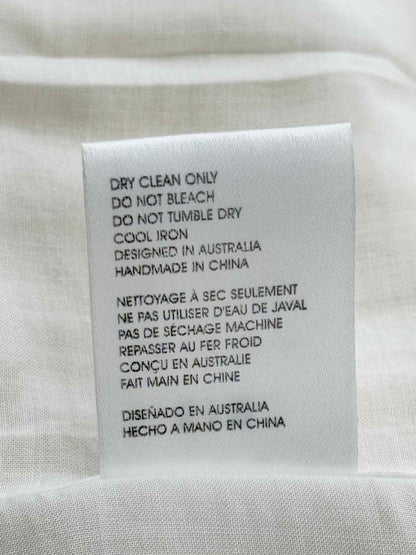 Pre - loved SIR. Yellow & White Printed Size US 4 Midi Dress at Reems Closet