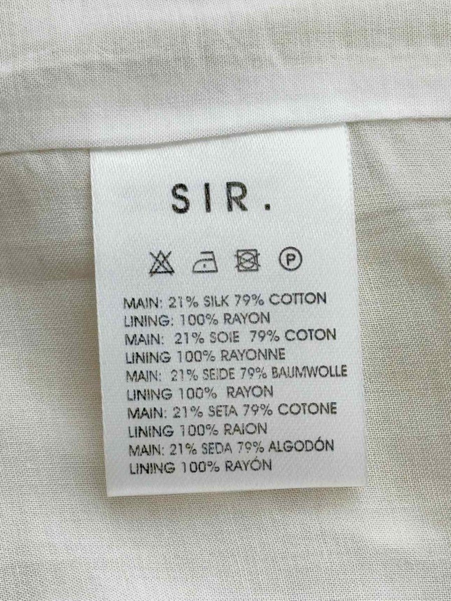 Pre - loved SIR. Yellow & White Printed Size US 4 Midi Dress at Reems Closet