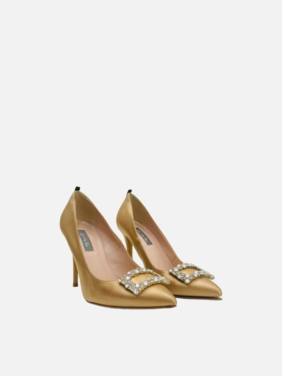 SJP BY SARAH JESSICA PARKER Gold Pumps 37.5 Reems Closet